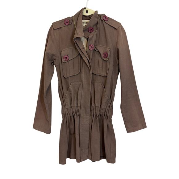 Mike & Chris Jacket Womens M Brown Military Utility Outdoor Field Made in USA - Picture 1 of 10